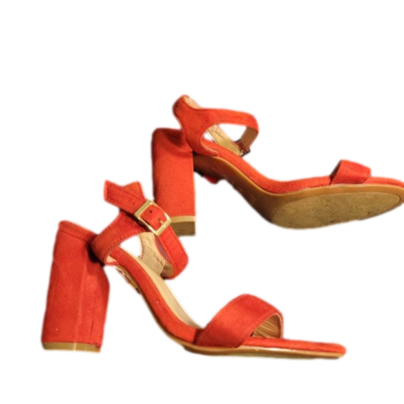 TOP MODA RED Thick High Heels - NWOT - Picture 6 of 10